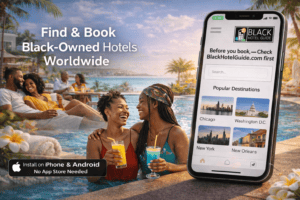 Find black-owned hotels and bed and breakfast on the blackhotelguide App
