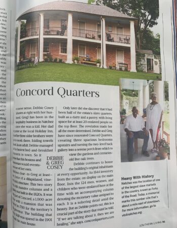 Concord Quarters, B&B, Mississippi